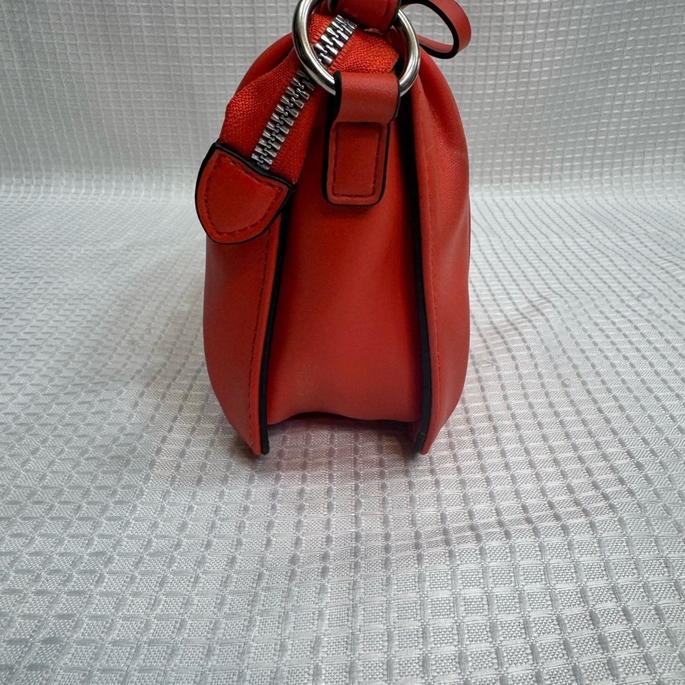 Tahari Vibrant Red/Orange Crossbody Bag - Picture 3 of 5